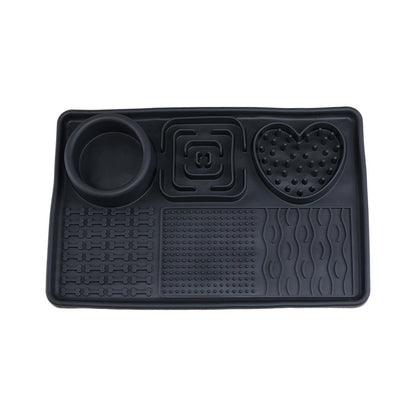 Multifunctional Solid-Color Silicone Pet Feeding Bowl
