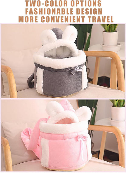 Pet Carrier Bag for Cats and Dogs with Double Pocket Design