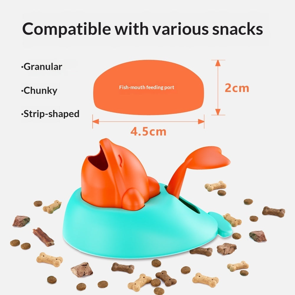 Food-Dispensing Toy Puzzle Treat Launcher for Cats and Dogs
