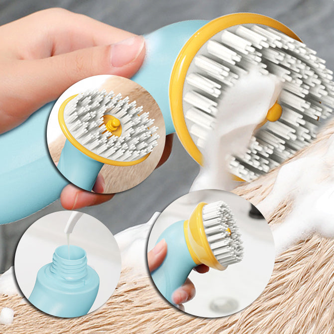 Make your Dog Beautiful with a Portable Bath Brush for Cleaning and Hair Grooming