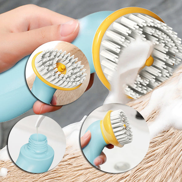 Make your Dog Beautiful with a Portable Bath Brush for Cleaning and Hair Grooming
